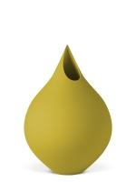 Vase 3D-Druck, Zephyr, Senfgelb, M (23 cm) - 480g