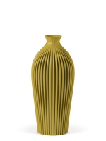 Vase 3D-Druck, Serenity, Senfgelb, M (23 cm) - 480g