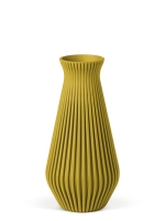 Vase 3D-Druck, Cascadia, Senfgelb, M (23 cm) - 480g