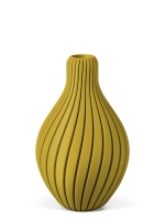 Vase 3D-Druck, Aurora, Senfgelb, M (23 cm) - 480g