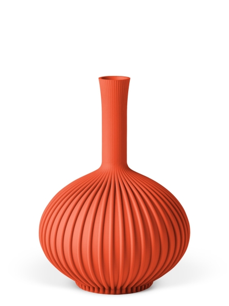 Vase 3D-Druck, Stargones, Orientrot, M (23 cm) - 480g