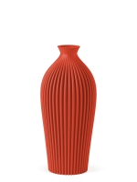 Vase 3D-Druck, Serenity, Orientrot, M (23 cm) - 480g