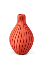 Vase 3D-Druck, Aurora, Orientrot, M (23 cm) - 480g