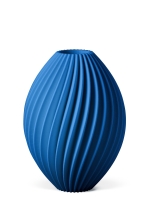 Vase 3D-Druck, Nova, Enzianblau, M (23 cm) - 480g