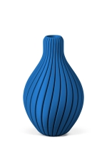 Vase 3D-Druck, Aurora, Enzianblau, M (23 cm) - 480g
