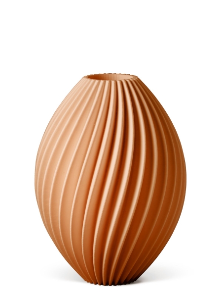 Vase 3D-Druck, Nova, Peach, M (23 cm) - 480g