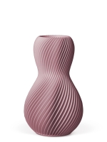 Vase 3D-Druck, Helios, Hellrosa, M (23 cm) - 480g