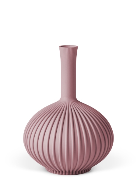 Vase 3D-Druck, Stargones, Hellrosa, M (23 cm) - 480g