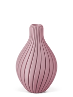 Vase 3D-Druck, Aurora, Hellrosa, M (23 cm) - 480g