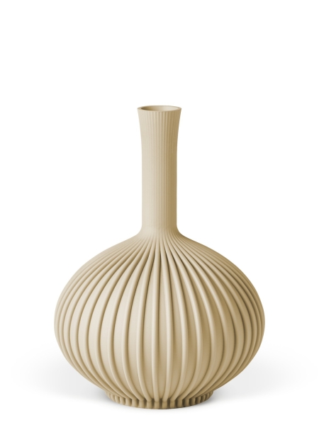Vase 3D-Druck, Stargones, Beige, M (23 cm) - 480g