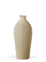 Vase 3D-Druck, Serenity, Beige, M (23 cm) - 480g