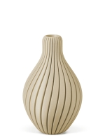 Vase 3D-Druck, Aurora, Beige, M (23 cm) - 480g
