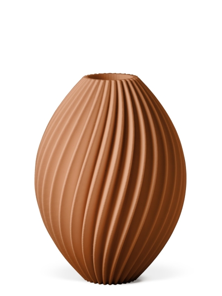 Vase 3D-Druck, Nova, Terracotta, M (23 cm) - 480g