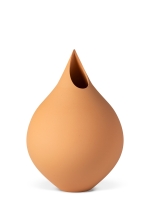 Vase 3D-Druck, Zephyr, Terracotta, M (23 cm) - 480g