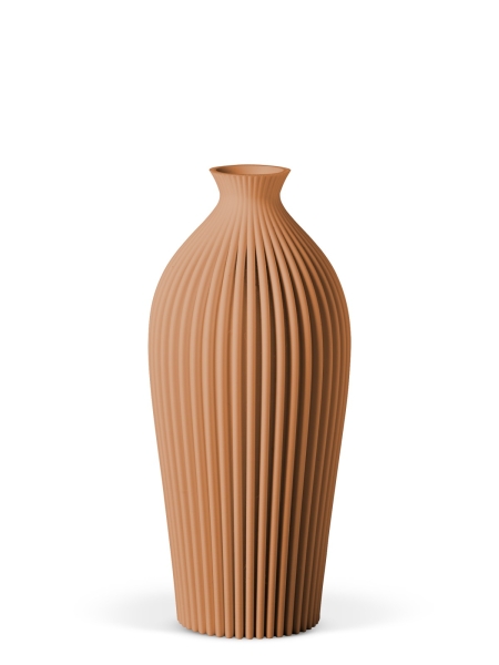Vase 3D-Druck, Serenity, Terracotta, M (23 cm) - 480g