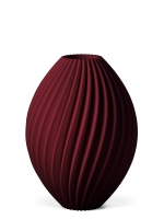 Vase 3D-Druck, Nova, Weinrot, M (23 cm) - 480g