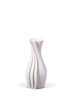 Vase 3D-Druck, Ventura, Weiß, M (23 cm) - 1000g