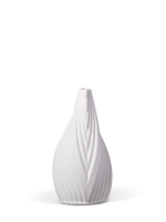 Vase 3D-Druck, Eclipse, Weiß, M (23 cm) - 1000g