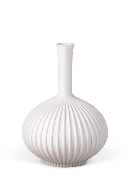 Vase 3D-Druck, Stargones, Weiß, M (23 cm) - 480g