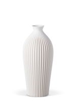 Vase 3D-Druck, Serenity, Weiß, M (23 cm) - 480g