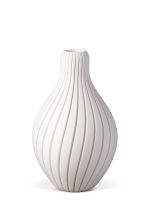 Vase 3D-Druck, Aurora, Weiß, M (23 cm) - 480g