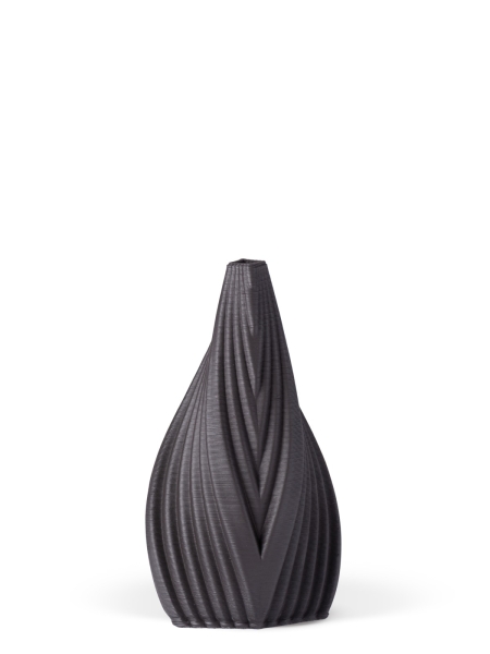Vase 3D-Druck, Eclipse, Anthrazitt, M (23 cm) - 1000g