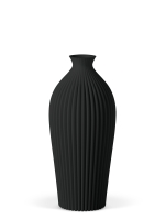 Vase 3D-Druck, Serenity, Anthrazitt, M (23 cm) - 480g