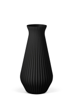 Vase 3D-Druck, Cascadia, Anthrazitt, M (23 cm) - 480g