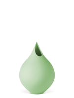 Vase 3D-Druck, Zephyr, Pastellgrün, S (16 cm) - 200g