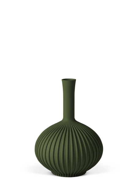 Vase 3D-Druck, Stargones, Laubgrün, S (16 cm) - 200g