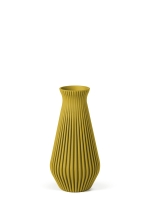 Vase 3D-Druck, Cascadia, Senfgelb, S (16 cm) - 200g