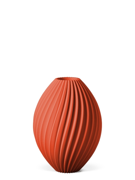 Vase 3D-Druck, Nova, Orientrot, S (16 cm) - 200g