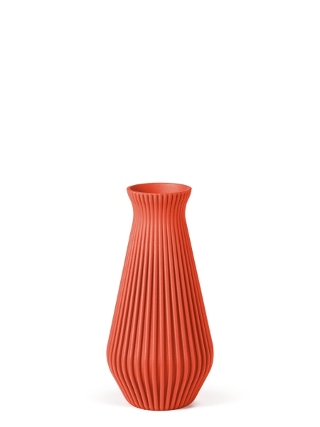 Vase 3D-Druck, Cascadia, Orientrot, S (16 cm) - 200g