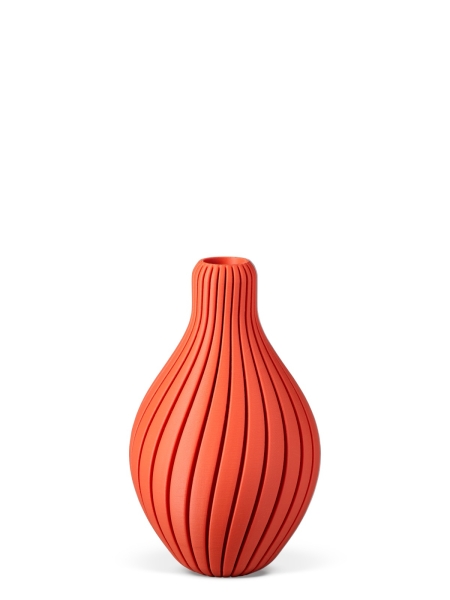 Vase 3D-Druck, Aurora, Orientrot, S (16 cm) - 200g