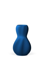 Vase 3D-Druck, Helios, Enzianblau, S (16 cm) - 200g