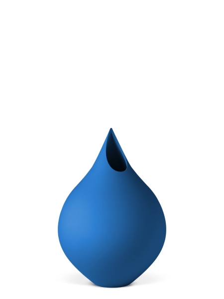 Vase 3D-Druck, Zephyr, Enzianblau, S (16 cm) - 200g