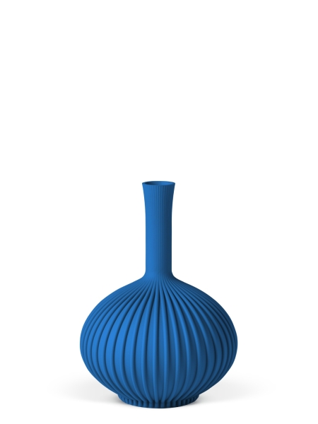Vase 3D-Druck, Stargones, Enzianblau, S (16 cm) - 200g
