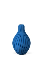 Vase 3D-Druck, Aurora, Enzianblau, S (16 cm) - 200g