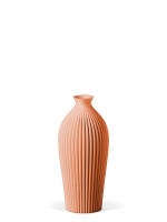 Vase 3D-Druck, Serenity, Peach, S (16 cm) - 200g