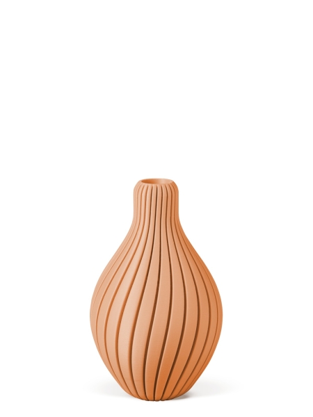 Vase 3D-Druck, Aurora, Peach, S (16 cm) - 200g