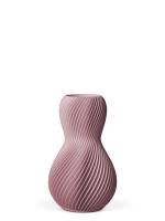 Vase 3D-Druck, Helios, Hellrosa, S (16 cm) - 200g