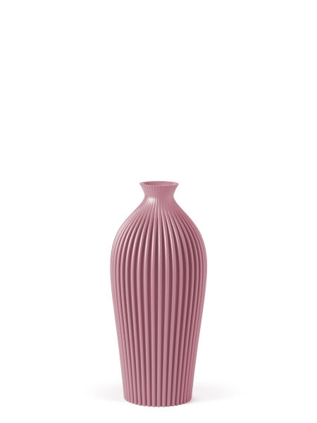 Vase 3D-Druck, Serenity, Hellrosa, S (16 cm) - 200g