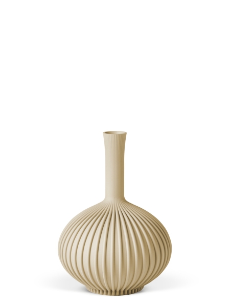 Vase 3D-Druck, Stargones, Beige, S (16 cm) - 200g