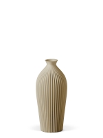 Vase 3D-Druck, Serenity, Beige, S (16 cm) - 200g