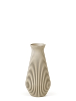 Vase 3D-Druck, Cascadia, Beige, S (16 cm) - 200g