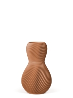 Vase 3D-Druck, Helios, Terracotta, S (16 cm) - 200g
