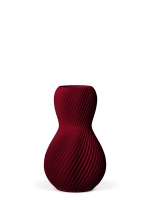 Vase 3D-Druck, Helios, Weinrot, S (16 cm) - 200g