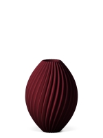 Vase 3D-Druck, Nova, Weinrot, S (16 cm) - 200g
