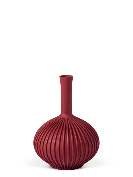 Vase 3D-Druck, Stargones, Weinrot, S (16 cm) - 200g