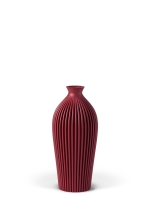 Vase 3D-Druck, Serenity, Weinrot, S (16 cm) - 200g